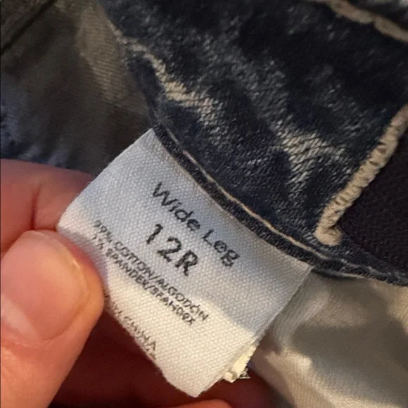 BKE Light Blue Distressed Flare Jeans - Picture 3 of 7